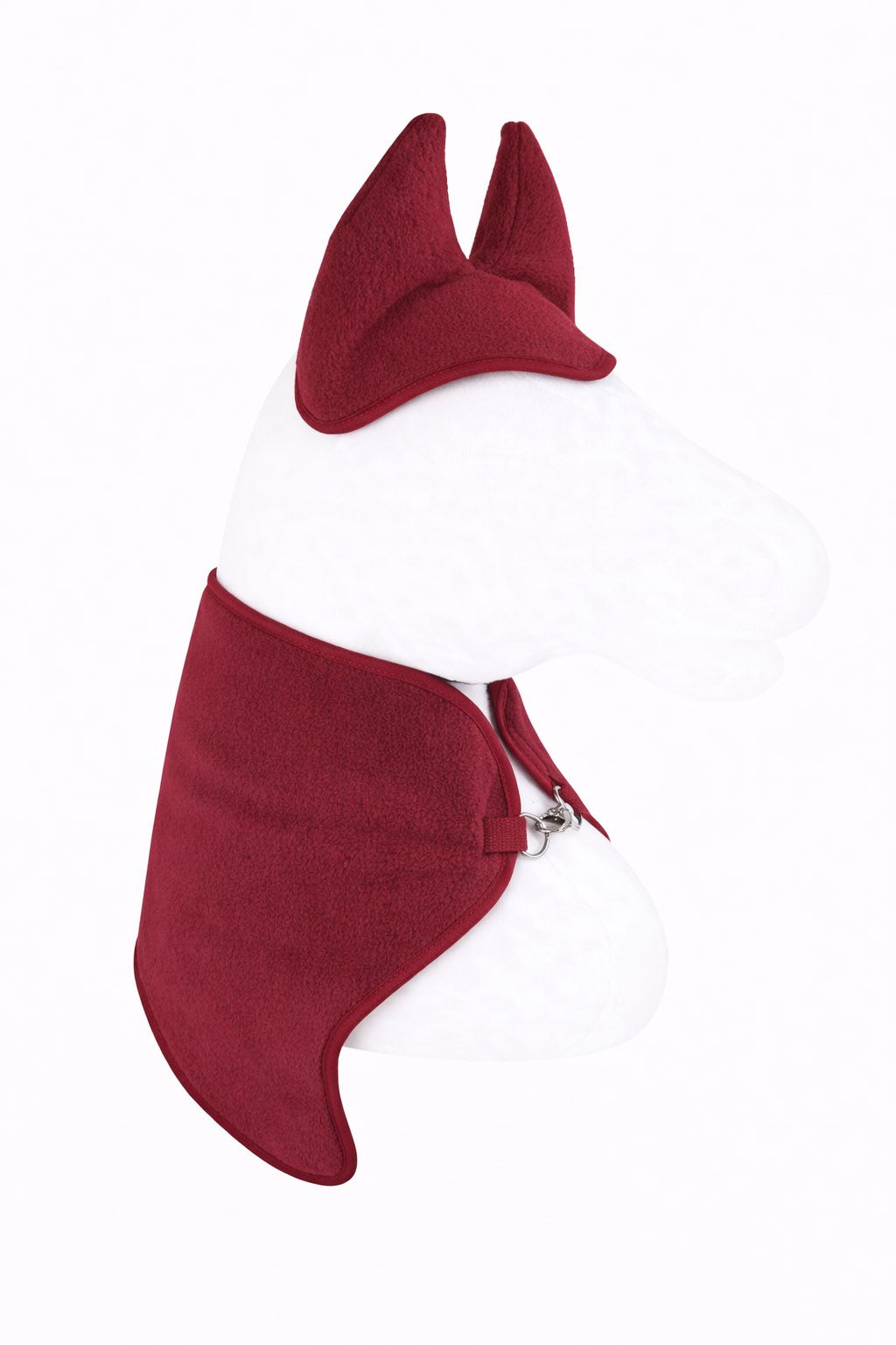 Set for Hobby Horse A4 and A5: Fleece blanket + earmuffs - burgundy