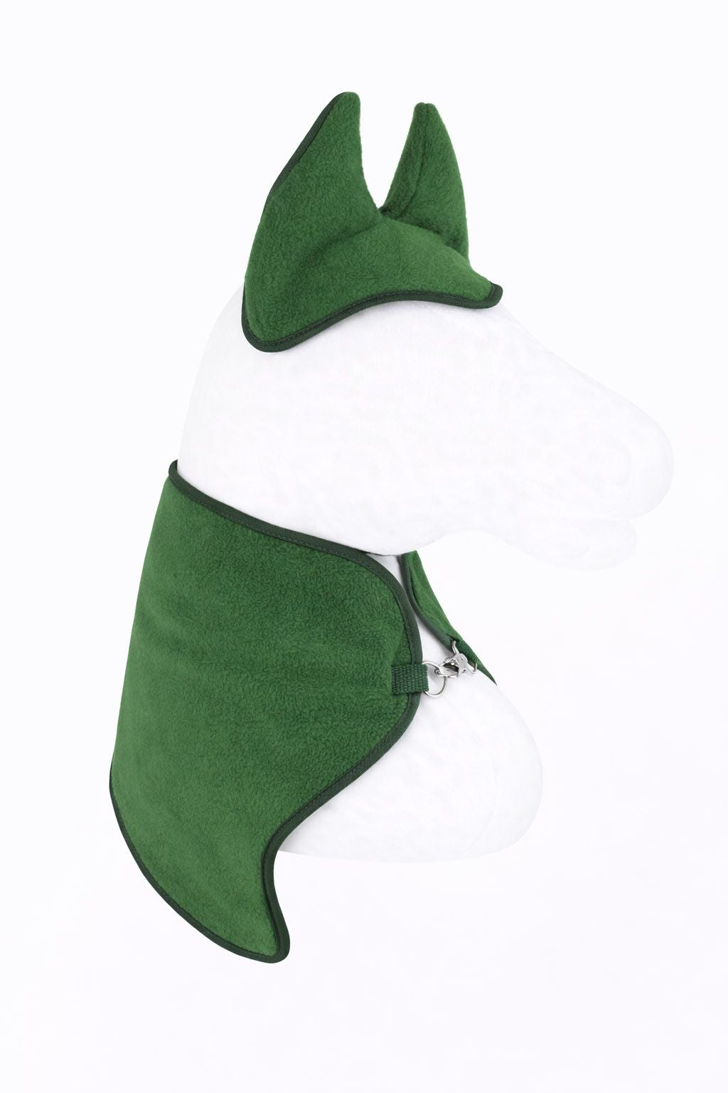 Set for Hobby Horse A3: Fleece blanket + earmuffs - green