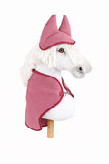 Set for Hobby Horse A3: Fleece blanket + earmuffs - berry