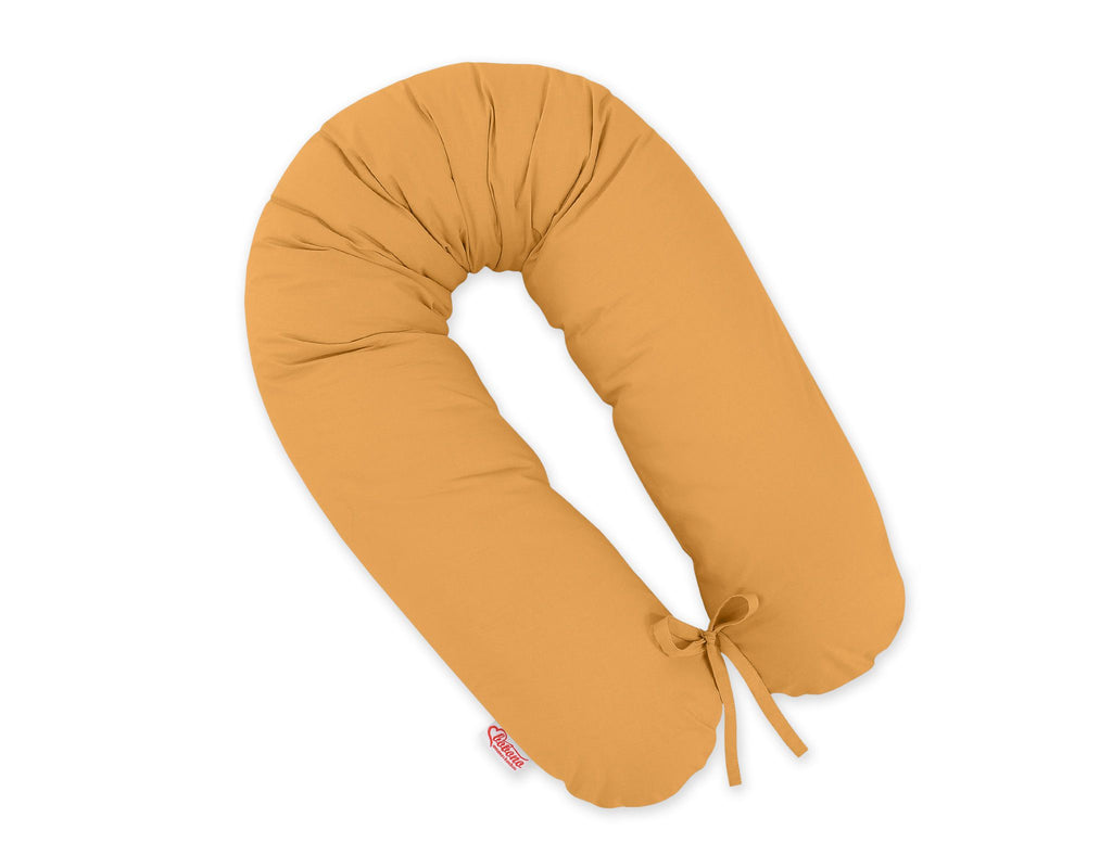Pregnancy pillow- Longer, removable pillowcase - Honey yellow