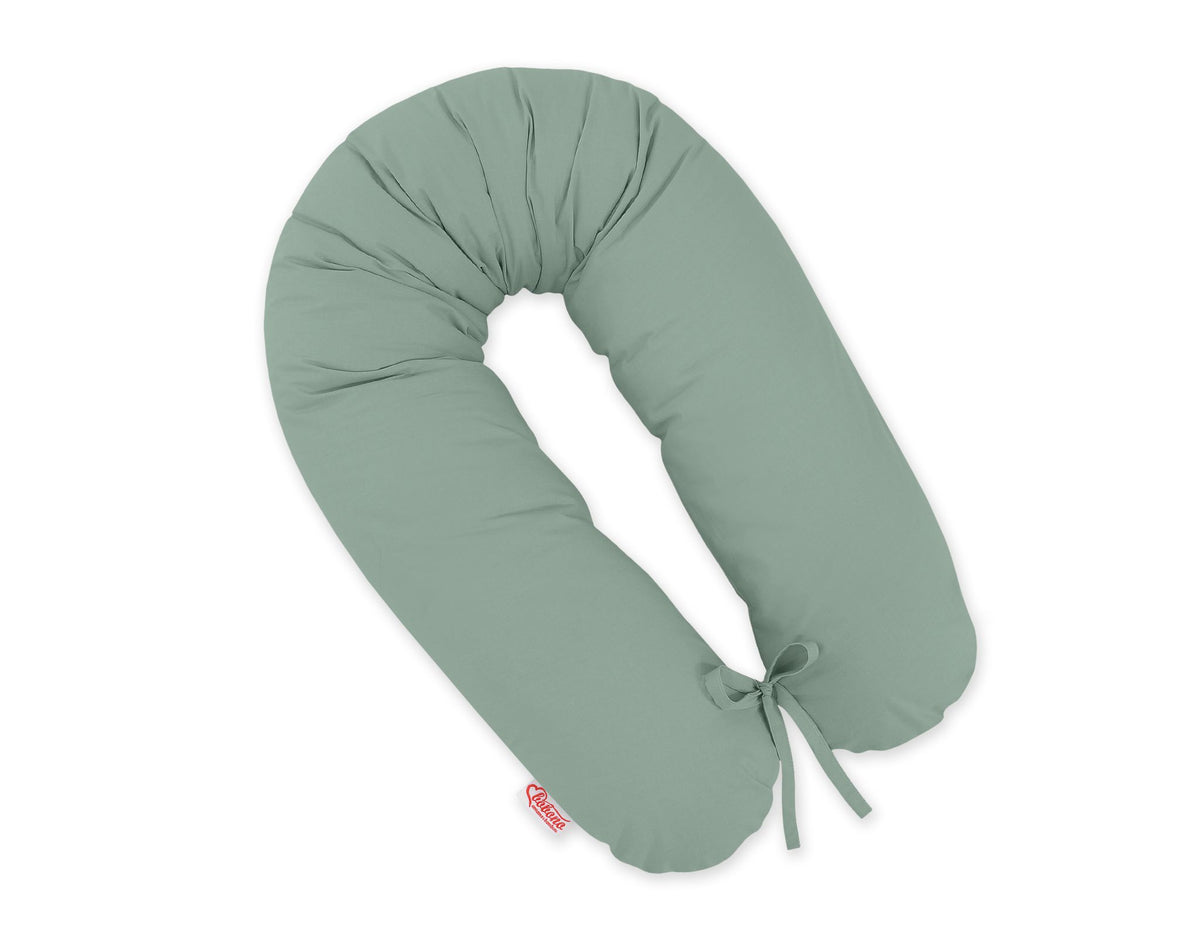 Pregnancy pillow- Longer, removable pillowcase - Pastel green