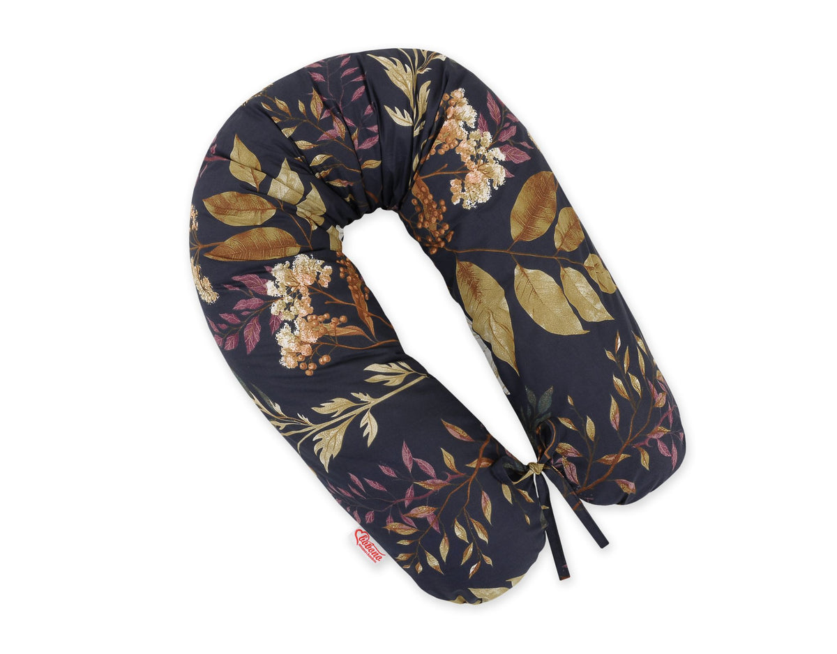 Pregnancy pillow- Longer, removable pillowcase - Floristic