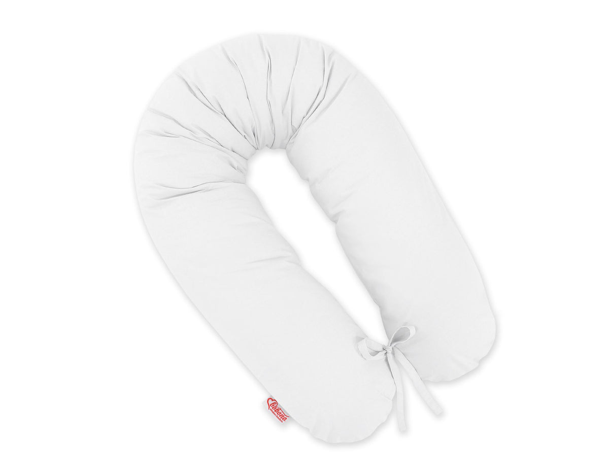 Pregnancy pillow- Longer, removable pillowcase - White