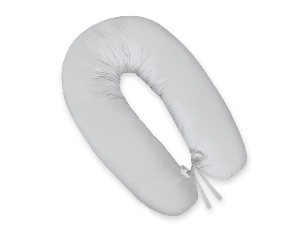 Pregnancy pillow- Longer, removable pillowcase - Grey