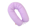 Pregnancy pillow- Longer, removable pillowcase - dots on purple