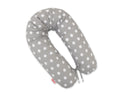 Pregnancy pillow- Longer, removable pillowcase - gray with white dots