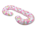 Cotton pillowcase for pregnancy Pillow C - hummingbirds in flowers