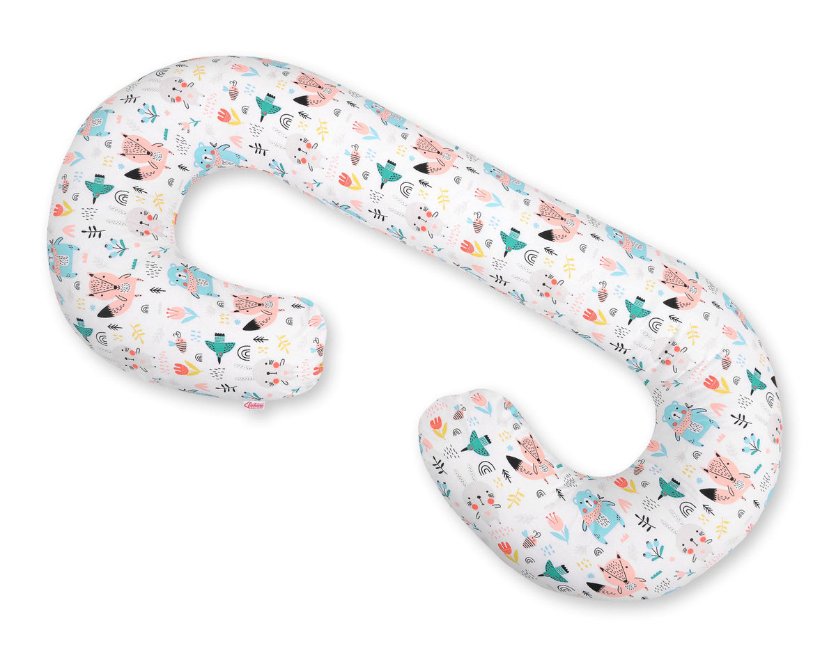 Cotton pillowcase for pregnancy Pillow C - blue teddy bears