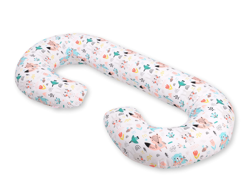 Cotton pillowcase for pregnancy Pillow C - blue teddy bears