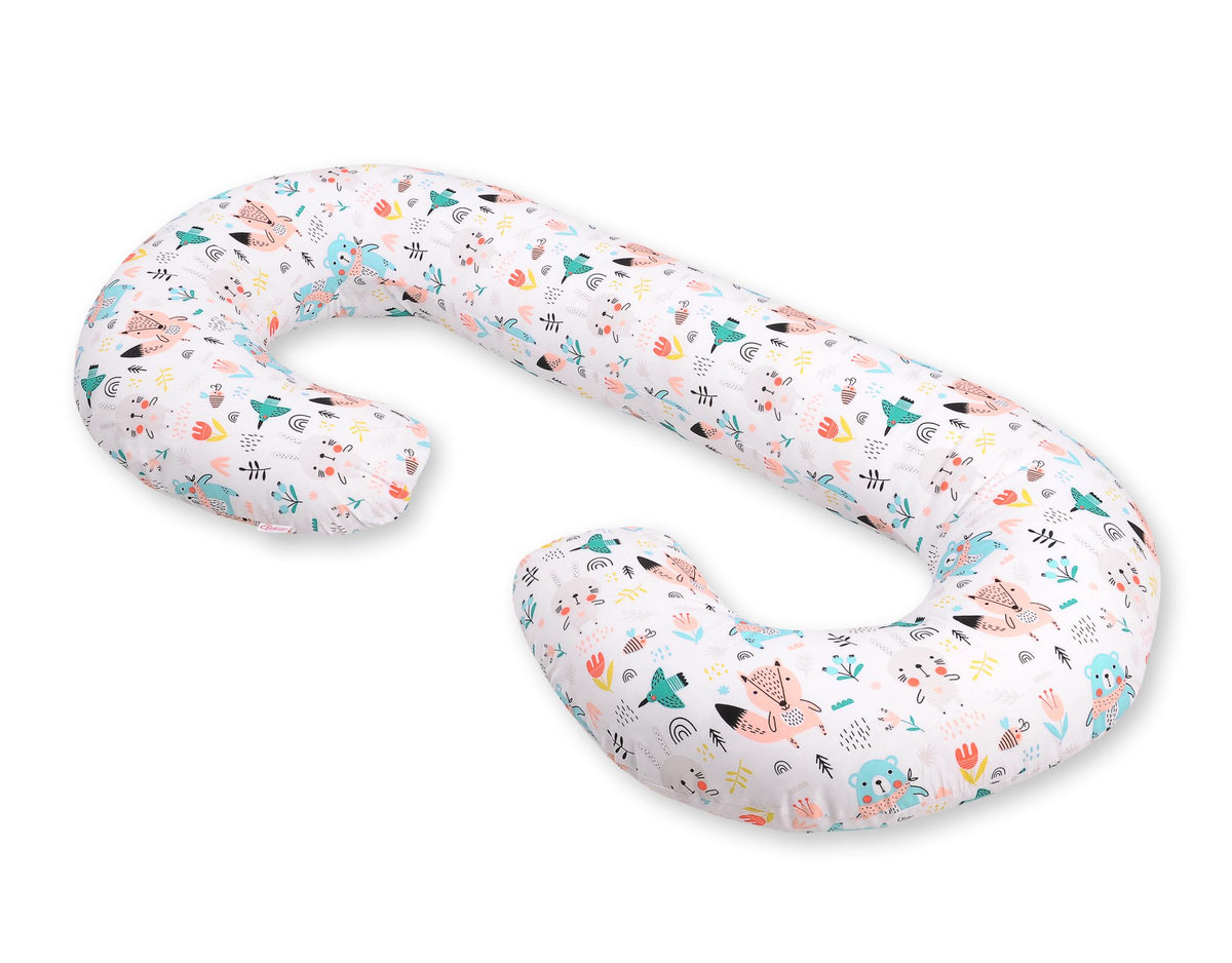 Cotton pillowcase for pregnancy Pillow C - blue teddy bears