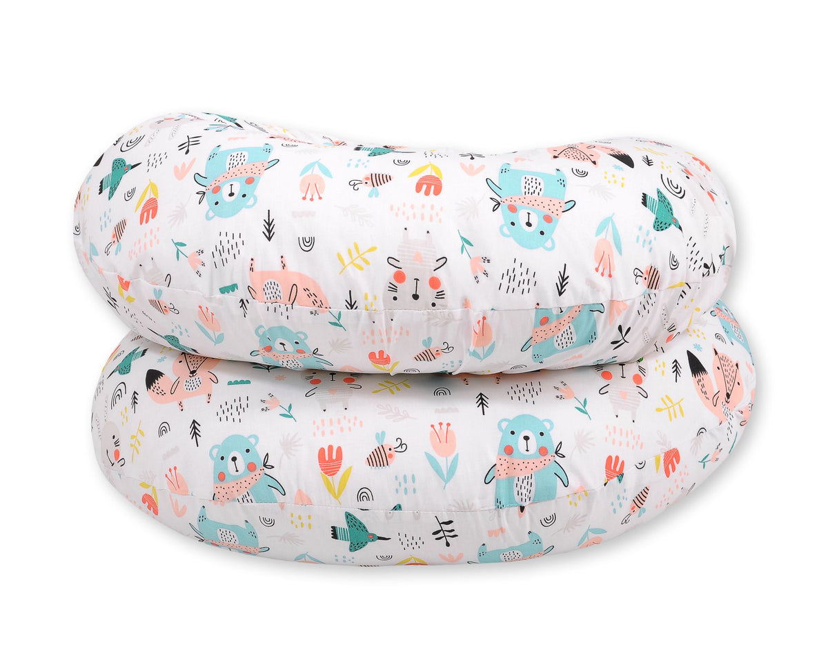 Cotton pillowcase for pregnancy Pillow C - blue teddy bears