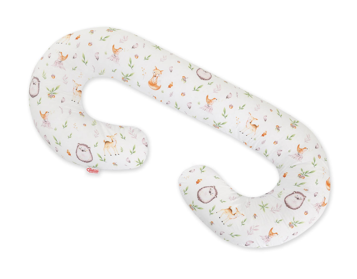 Cotton pillowcase for pregnancy Pillow C - forest softness