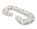 Cotton pillowcase for pregnancy Pillow C - turquoise train