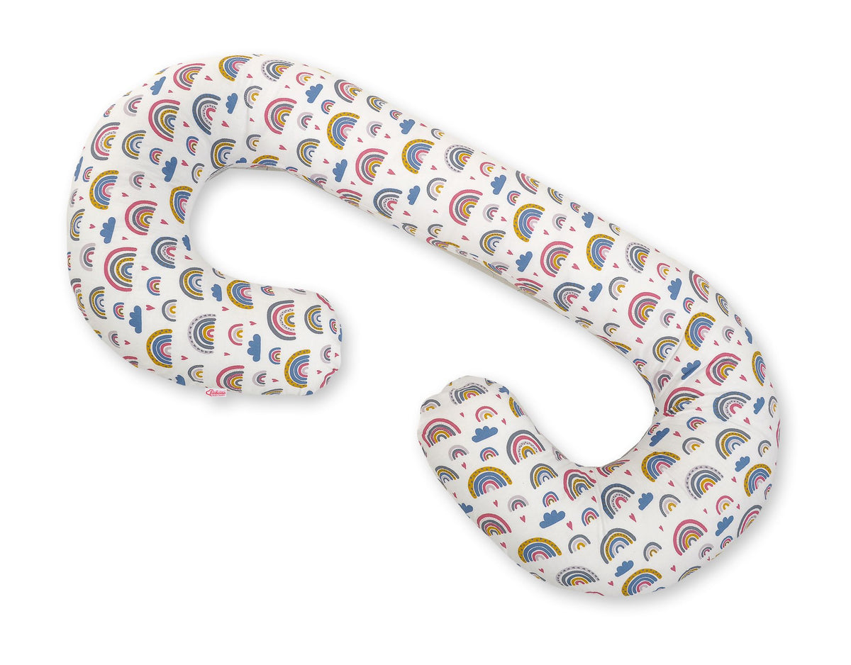 Cotton pillowcase for pregnancy Pillow C - rainbow