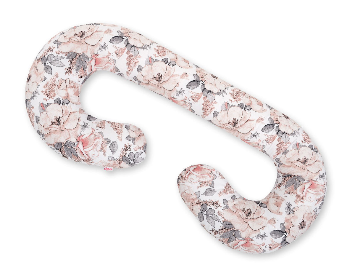 Cotton pillowcase for pregnancy Pillow C - sepia roses