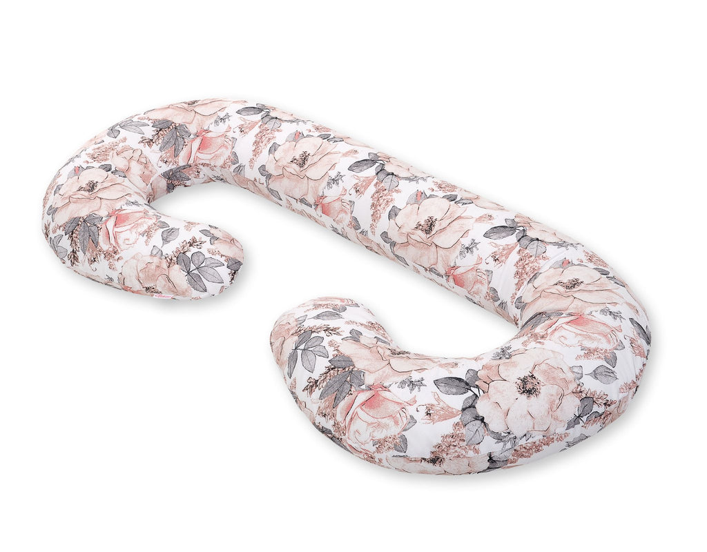 Cotton pillowcase for pregnancy Pillow C - sepia roses