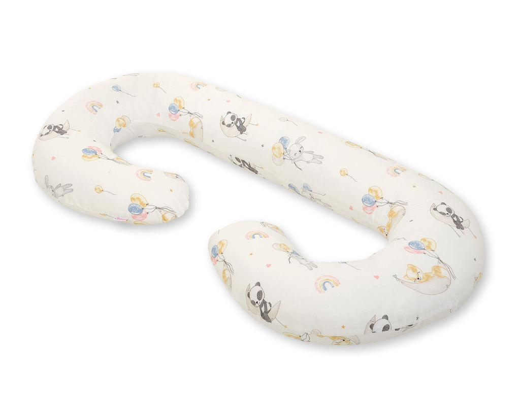 Maternity Support Pillow C, removable pillowcase - balloons