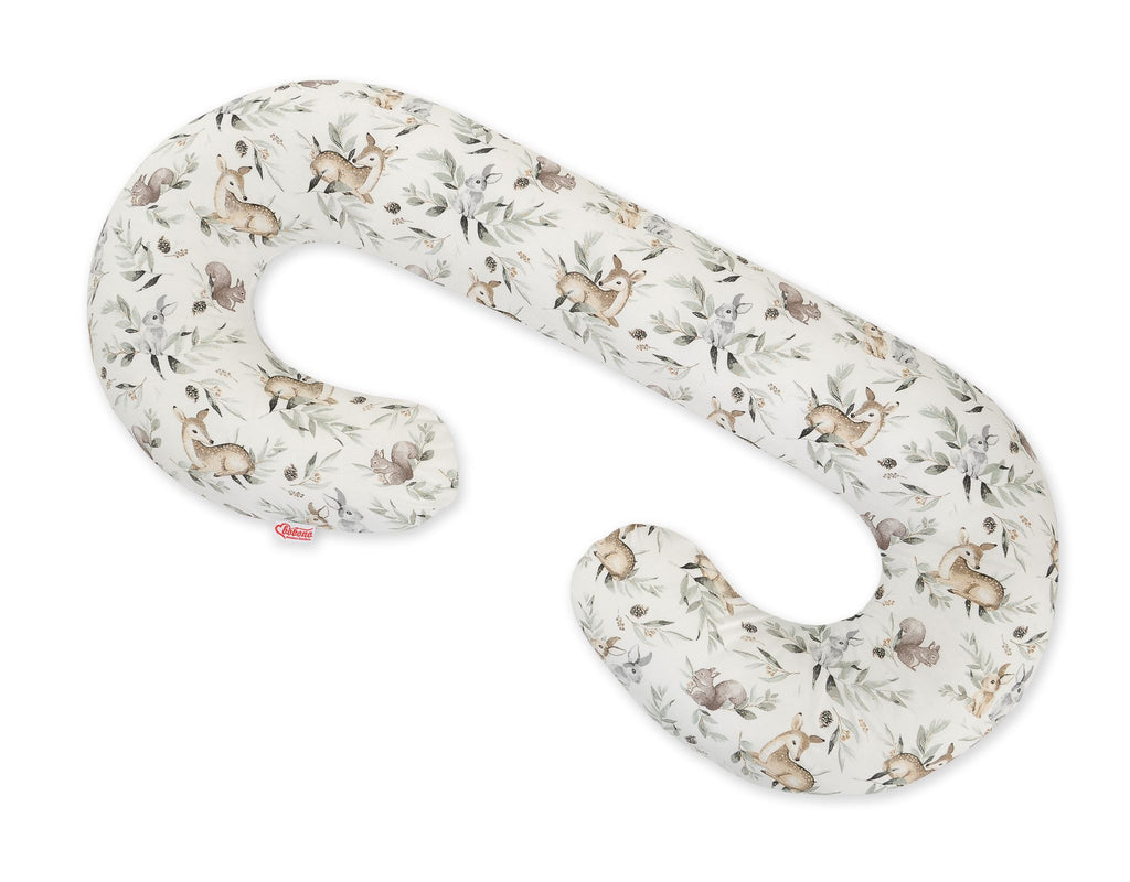 Cotton pillowcase for pregnancy Pillow C - Woodland olive