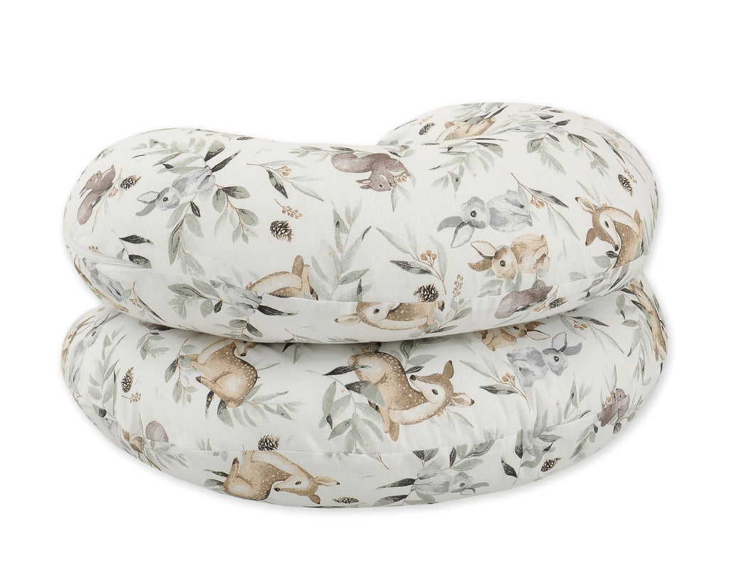 Cotton pillowcase for pregnancy Pillow C - Woodland olive