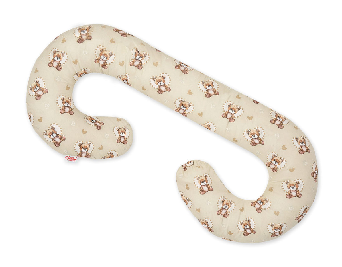 Cotton pillowcase for pregnancy Pillow C - Teddy love