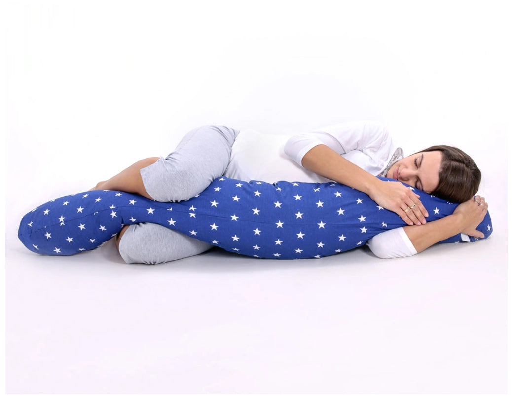 Pregnancy pillow- Longer, removable pillowcase - Woodland green