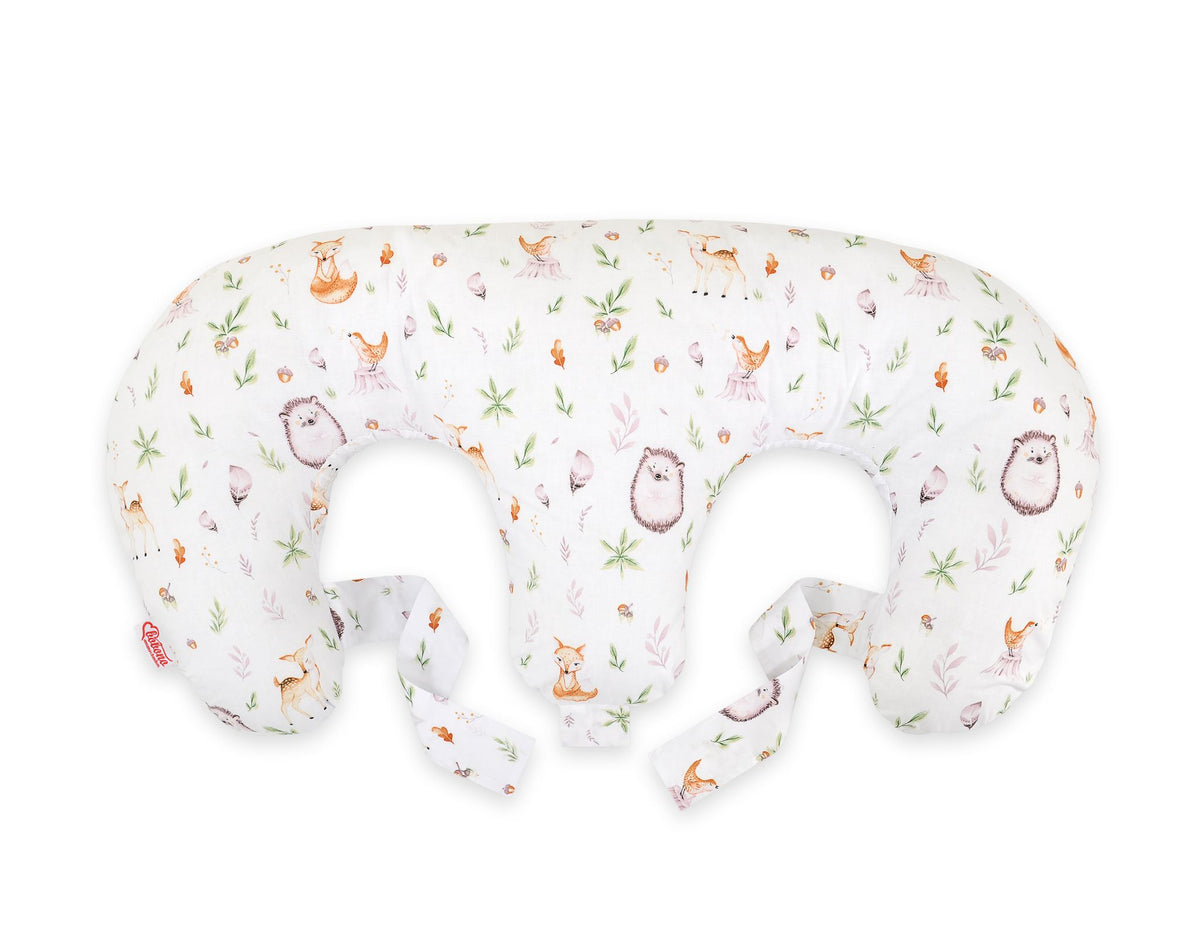 Replacement Cover for Bobono Twin Nursing Pillow – 100% Cotton - forest softness