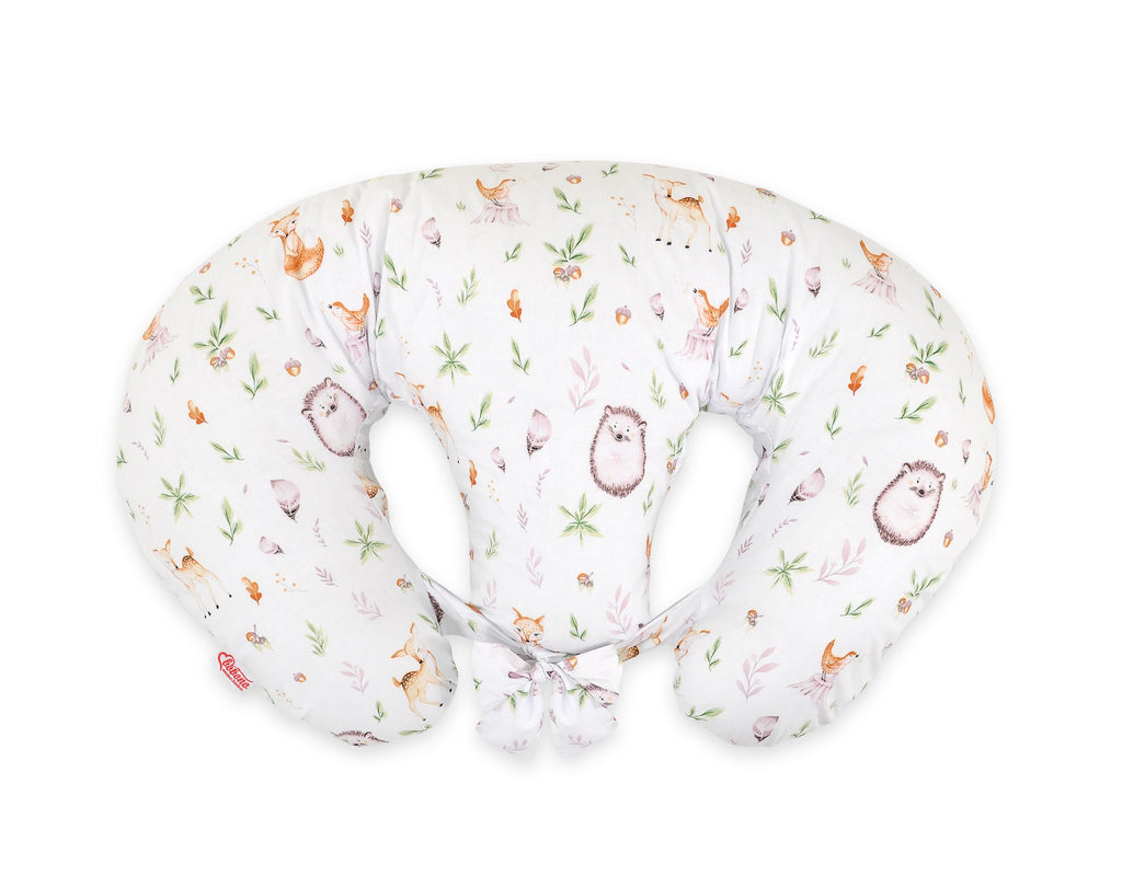 Replacement Cover for Bobono Twin Nursing Pillow – 100% Cotton - forest softness