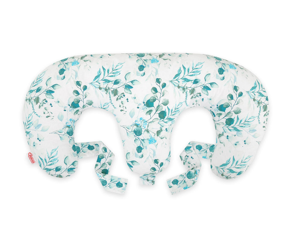 Replacement Cover for Bobono Twin Nursing Pillow – 100% Cotton - eucaliptus mint