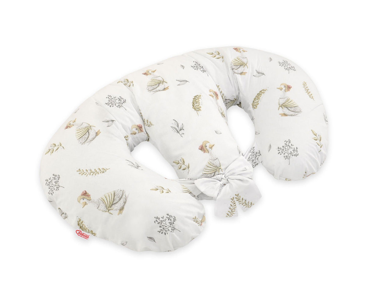 Replacement Cover for Bobono Twin Nursing Pillow – 100% Cotton - gooses