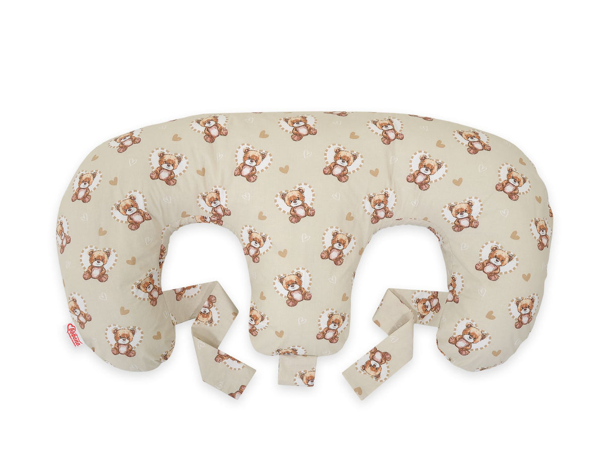 Replacement Cover for Bobono Twin Nursing Pillow – 100% Cotton - teddy love