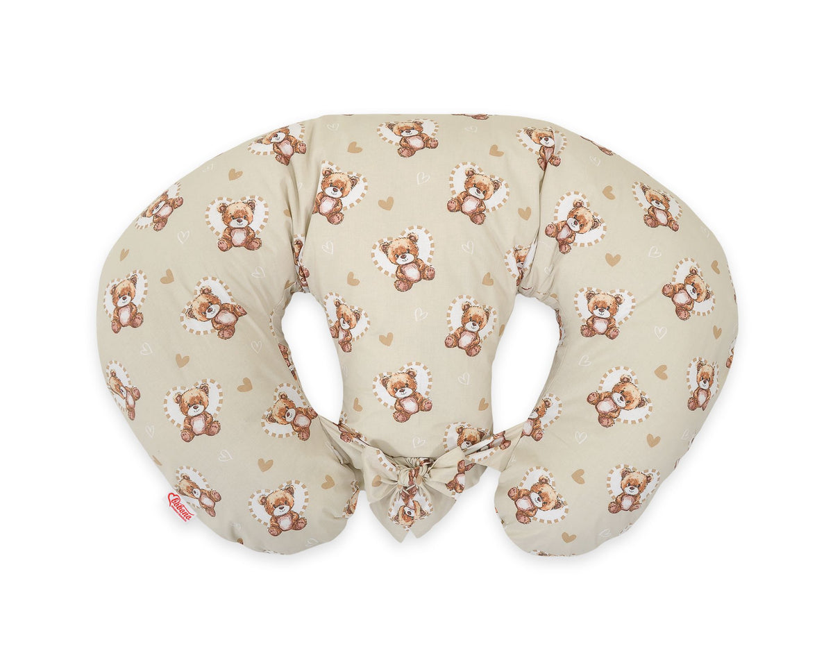 Replacement Cover for Bobono Twin Nursing Pillow – 100% Cotton - teddy love