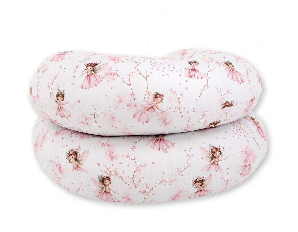 Maternity Support Pillow C, removable pillowcase - Blossom Fairies
