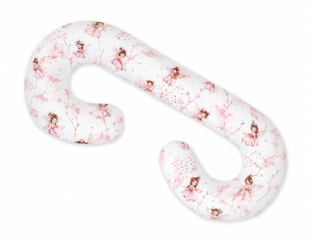 Cotton pillowcase for pregnancy Pillow C - Blossom Fairies