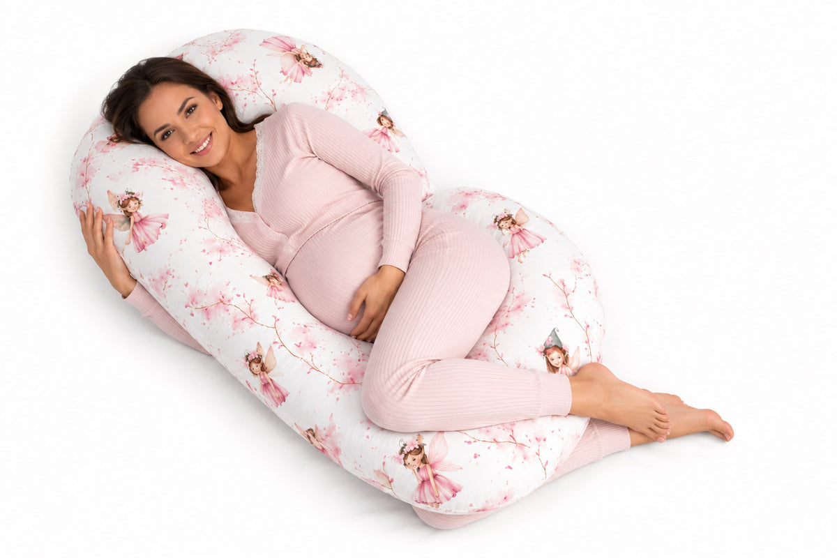 Cotton pillowcase for pregnancy Pillow C - Blossom Fairies