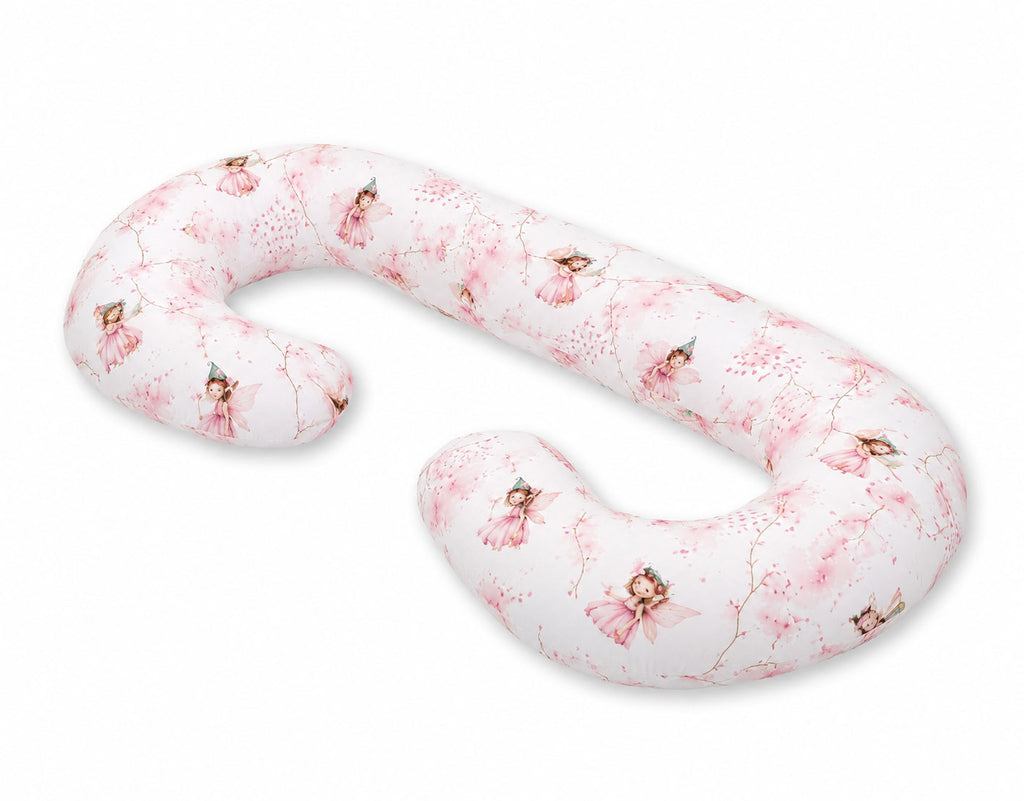 Maternity Support Pillow C, removable pillowcase - Blossom Fairies