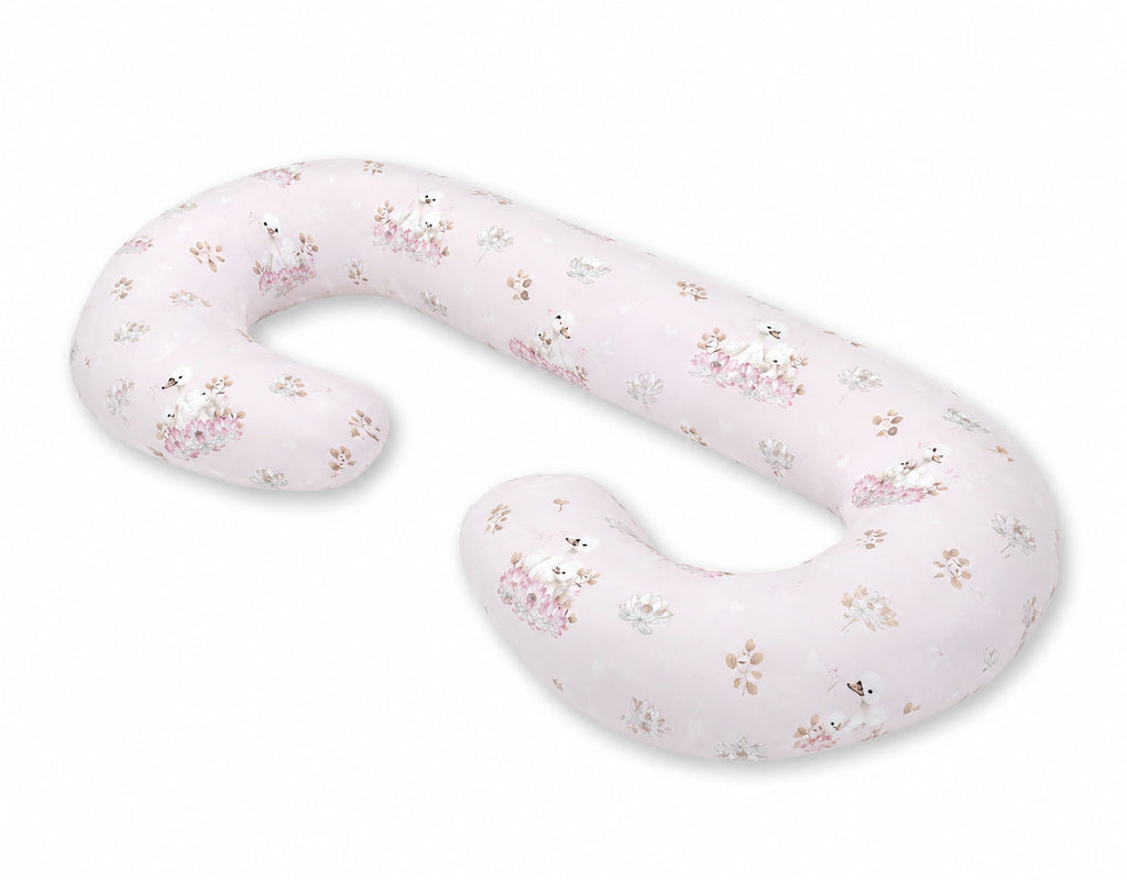 Cotton pillowcase for pregnancy Pillow C - Little Swans