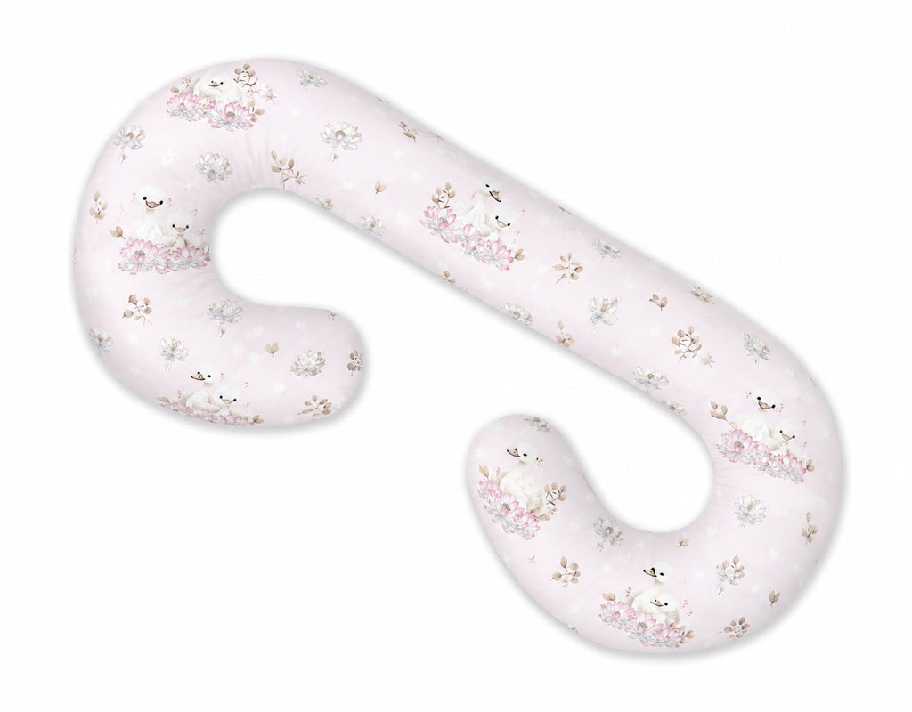 Cotton pillowcase for pregnancy Pillow C - Little Swans