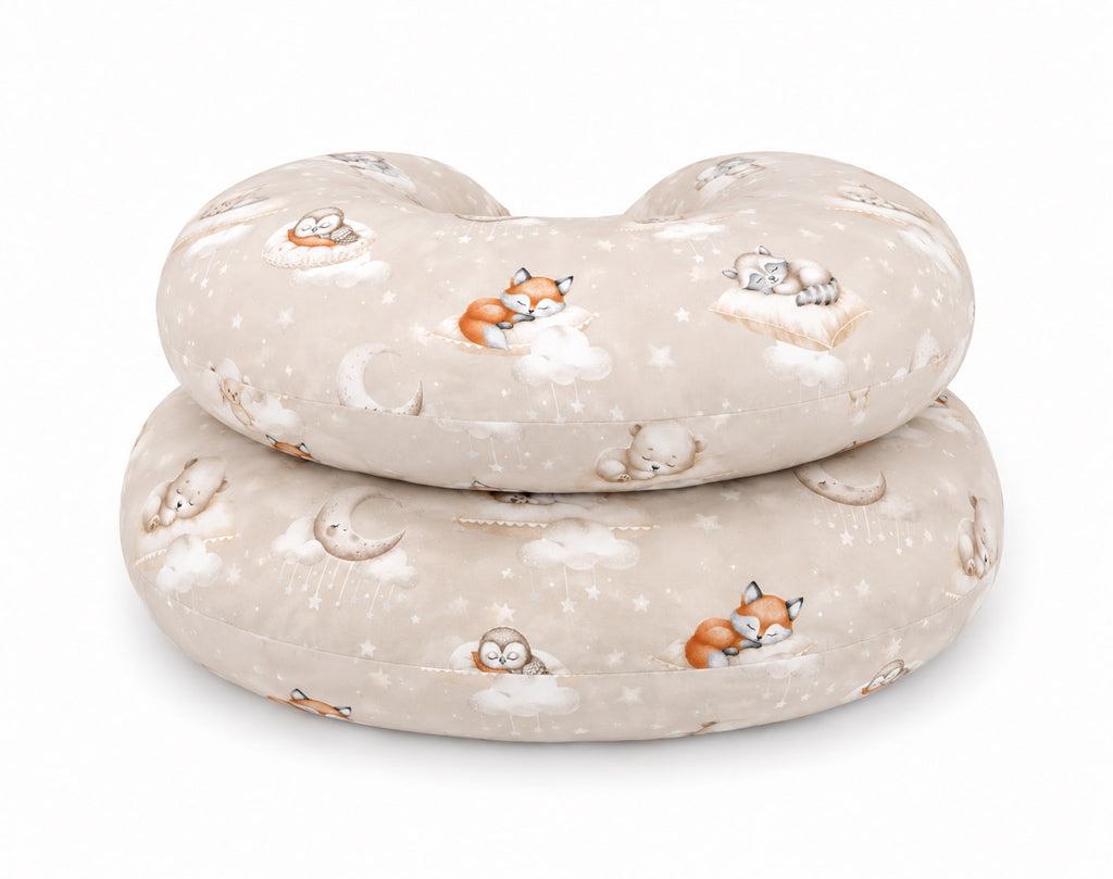 Cotton pillowcase for pregnancy Pillow C - Twinkle Woodland