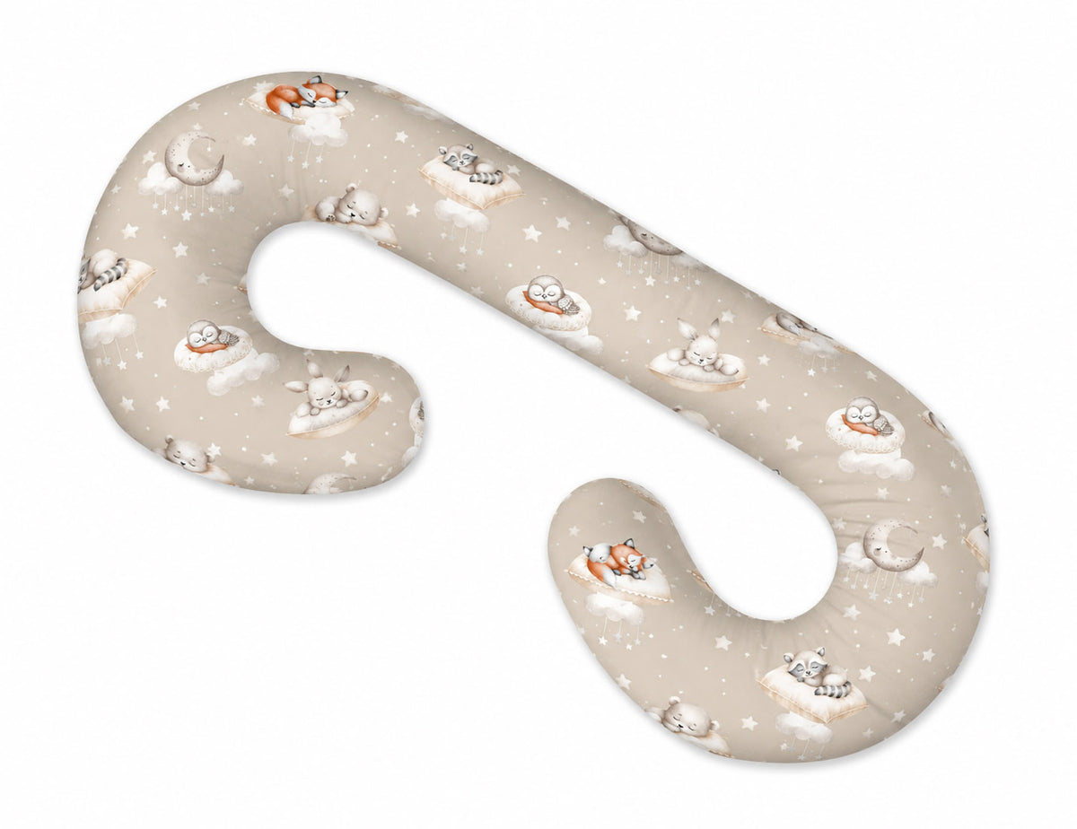 Maternity Support Pillow C, removable pillowcase - Twinkle Woodland