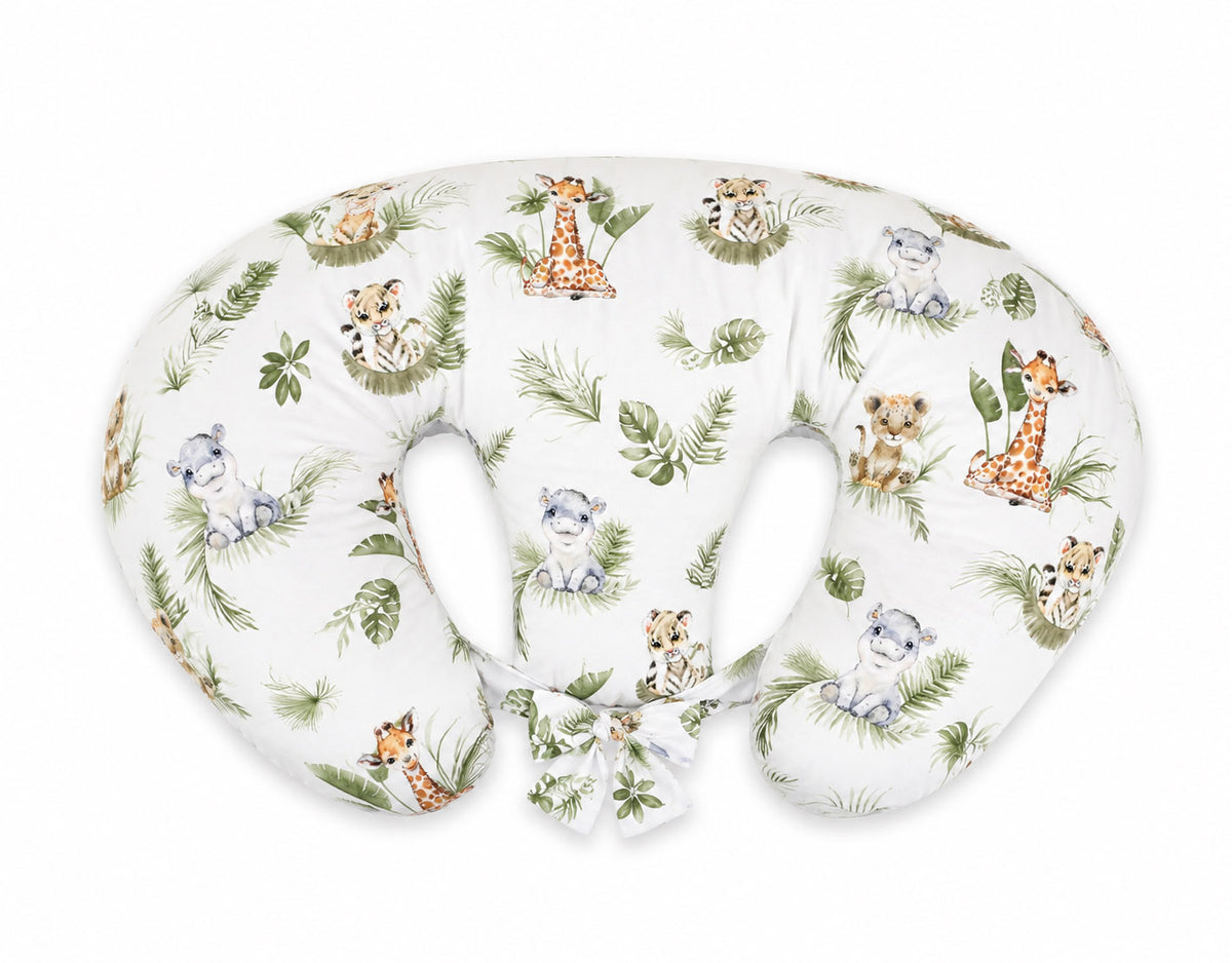 Replacement Cover for Bobono Twin Nursing Pillow – 100% Cotton - Little Safari