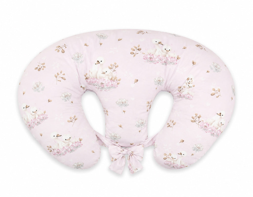 Replacement Cover for Bobono Twin Nursing Pillow – 100% Cotton - Little Swans