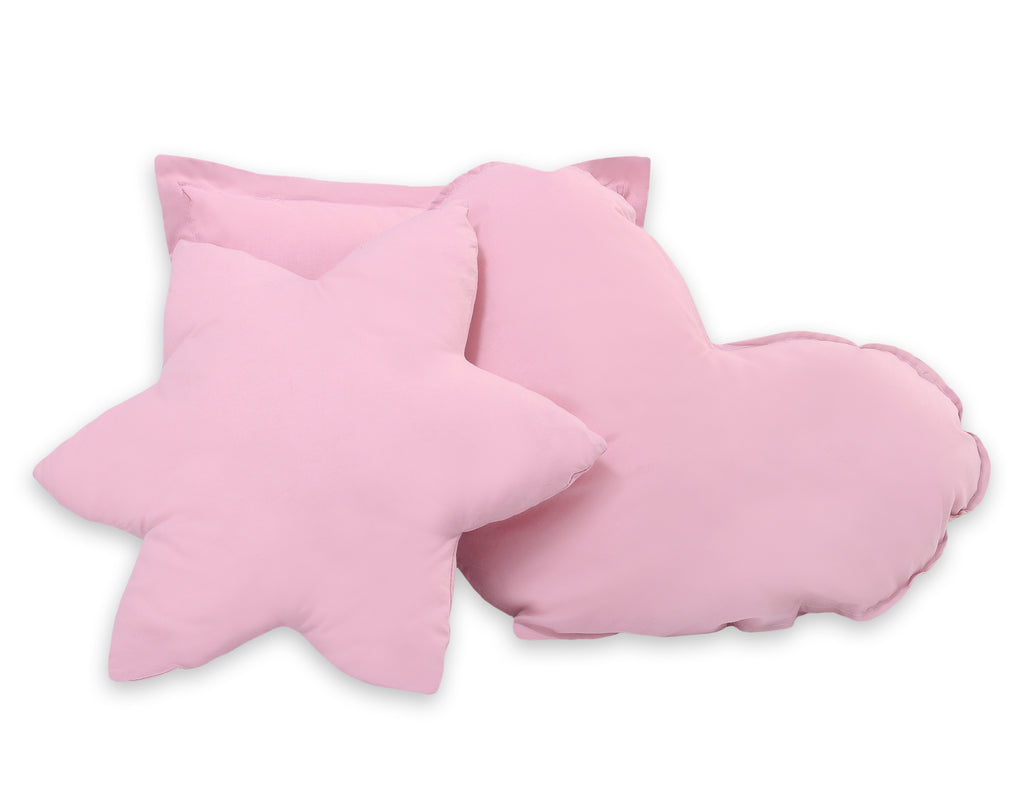Teepee tent for kids + playmat + pillows + decorative feathers - pink