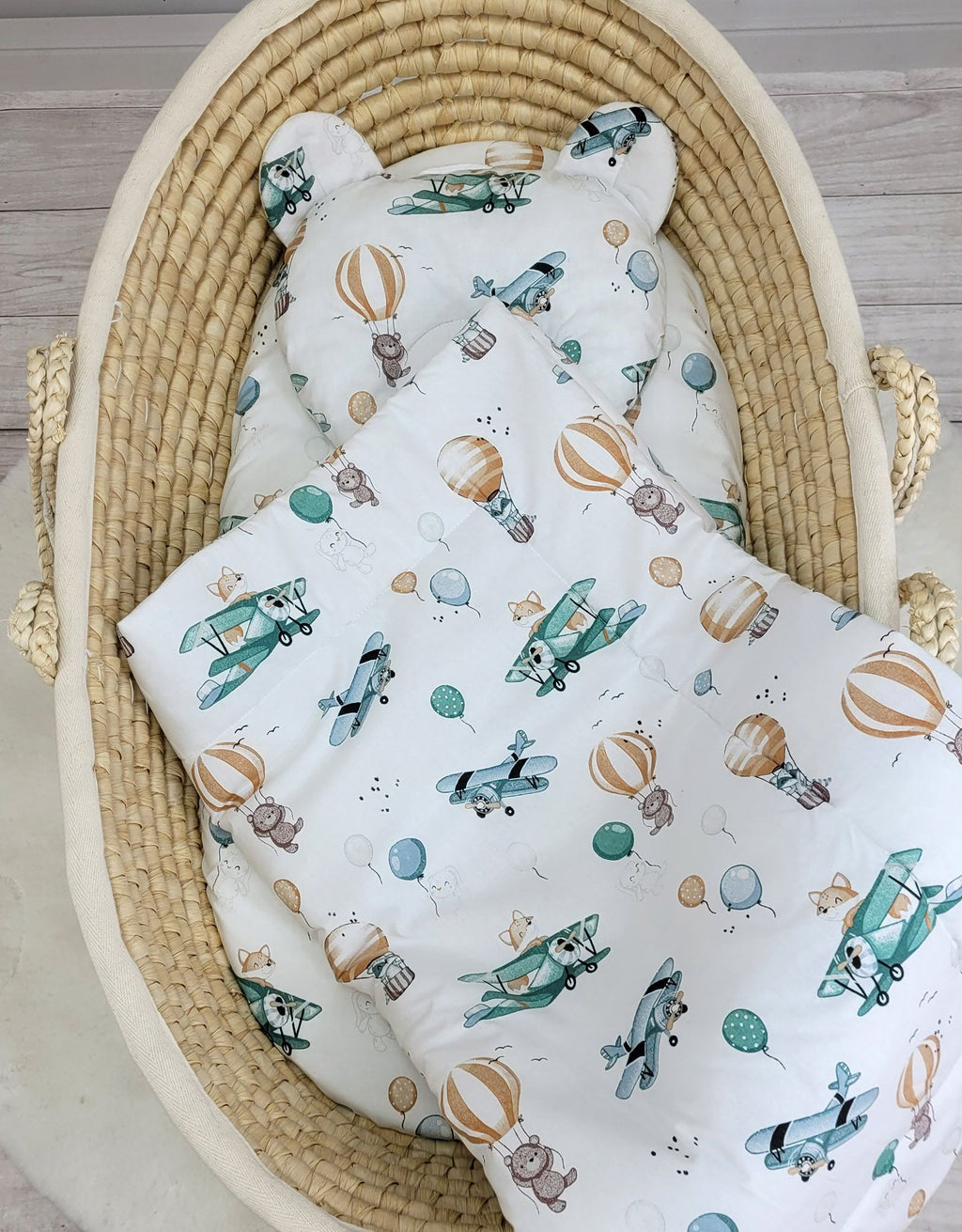Duvet with pillow Teddy - 2pcs set - sky adventure