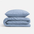 Cotton children's bedding set, 2 pieces, pillowcase 60x40 cm and duvet cover 120x90 cm - pastel blue