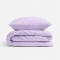 Cotton children's bedding set 2 pieces pillowcase 60x40 cm and duvet cover 135x100 cm - lilac