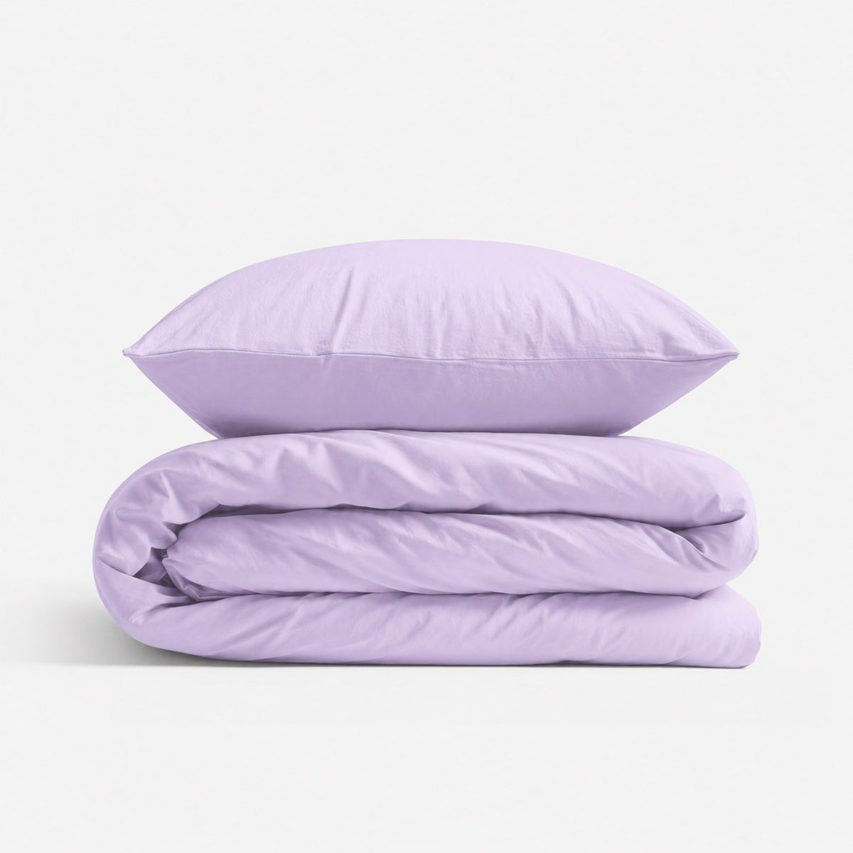 Cotton children's bedding set 2 pieces pillowcase 60x40 cm and duvet cover 135x100 cm - lilac