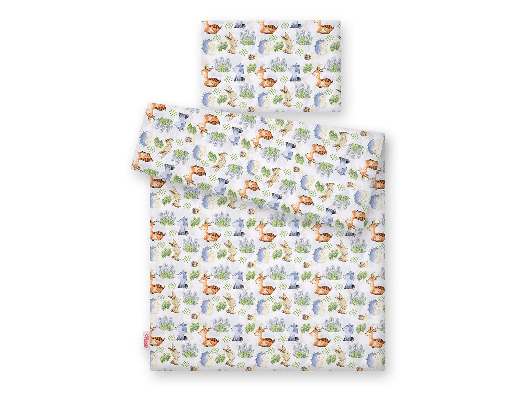 Baby cotton bedding set 2-pcs 135x100 cm- Forest Adventure