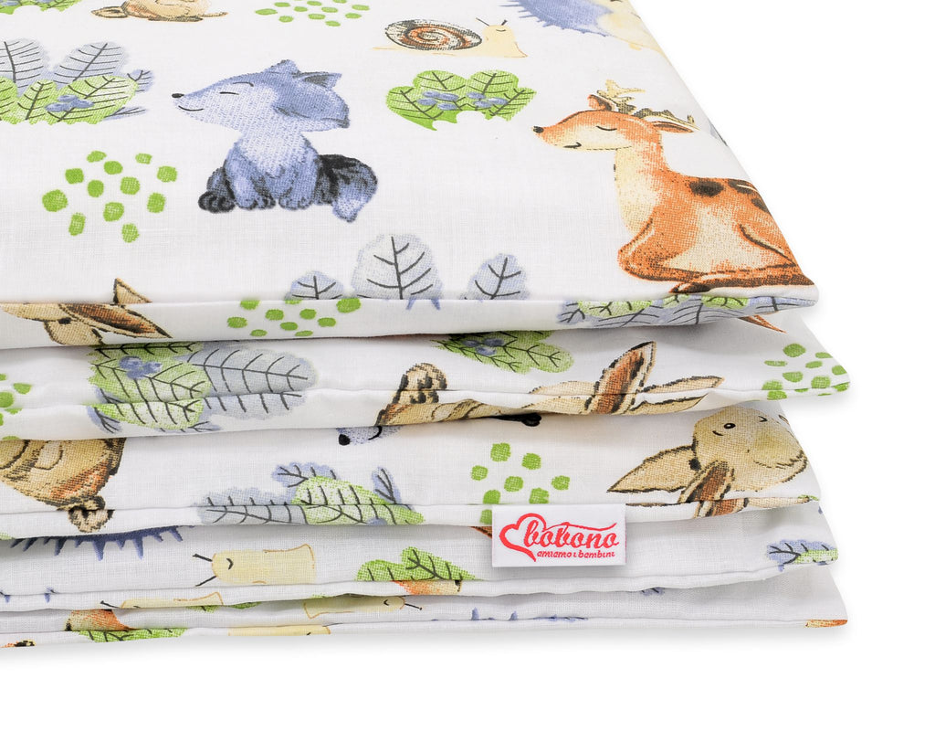 Baby cotton bedding set 2-pcs 135x100 cm- Forest Adventure