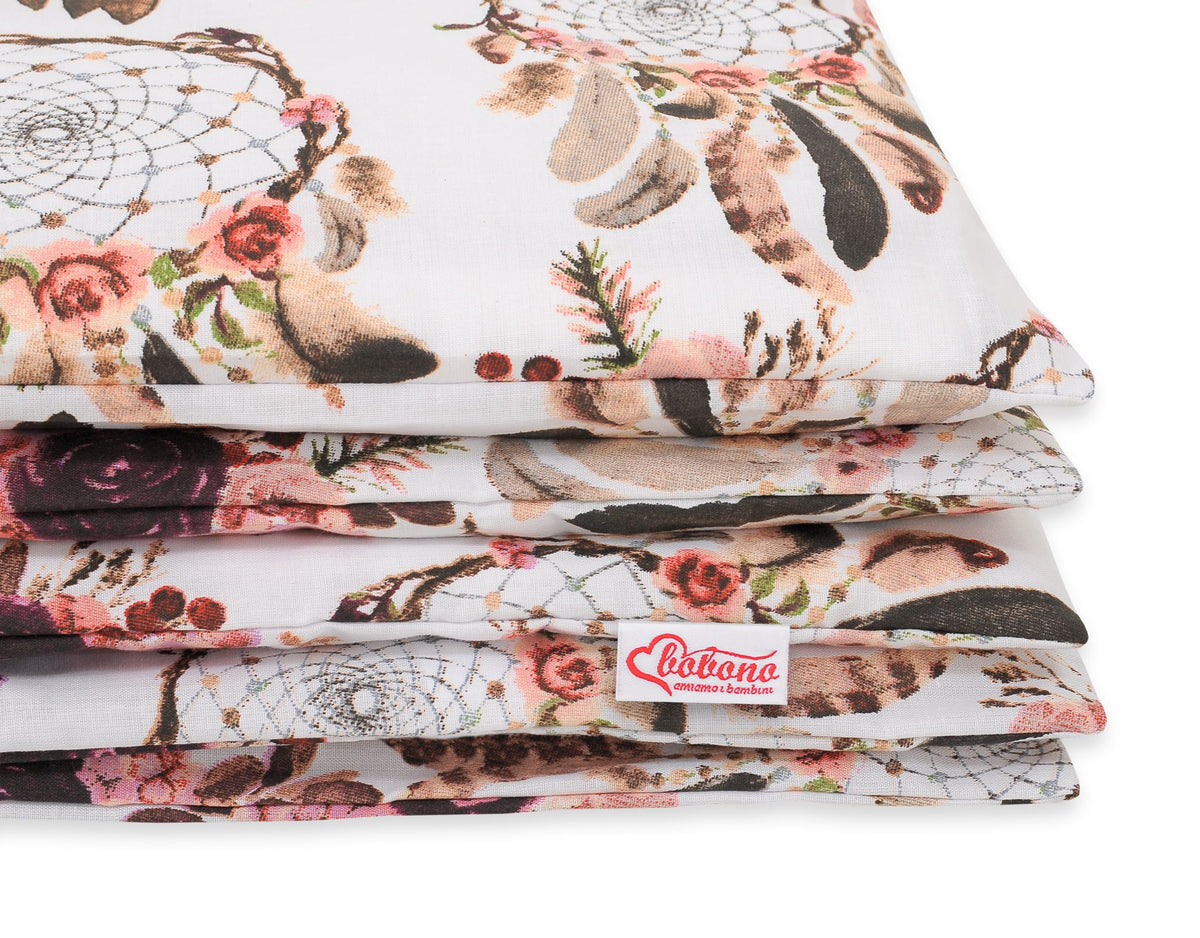 Baby cotton bedding set 2-pcs 120x90 cm- flower dream catchers