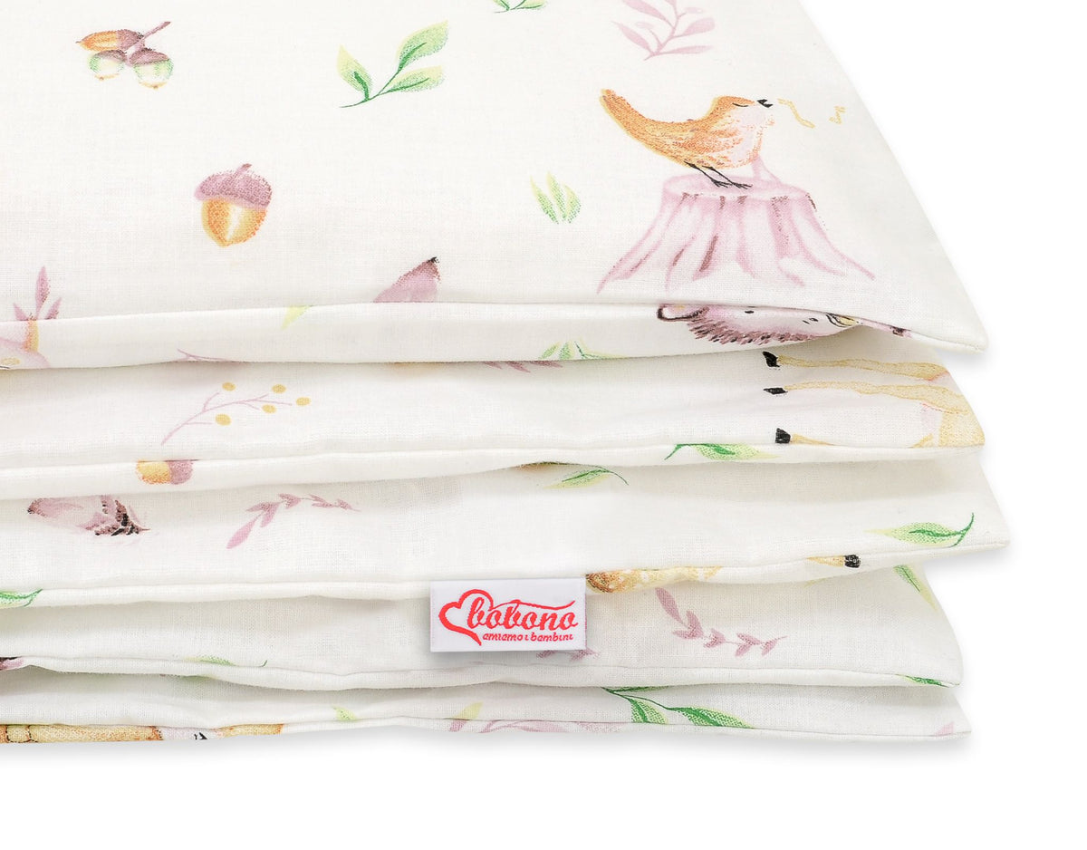Baby cotton bedding set 2-pcs 120x90 cm- forest softness